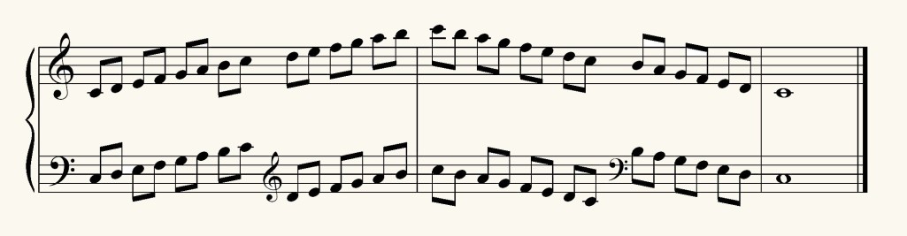 Scale exercise in eighth notes